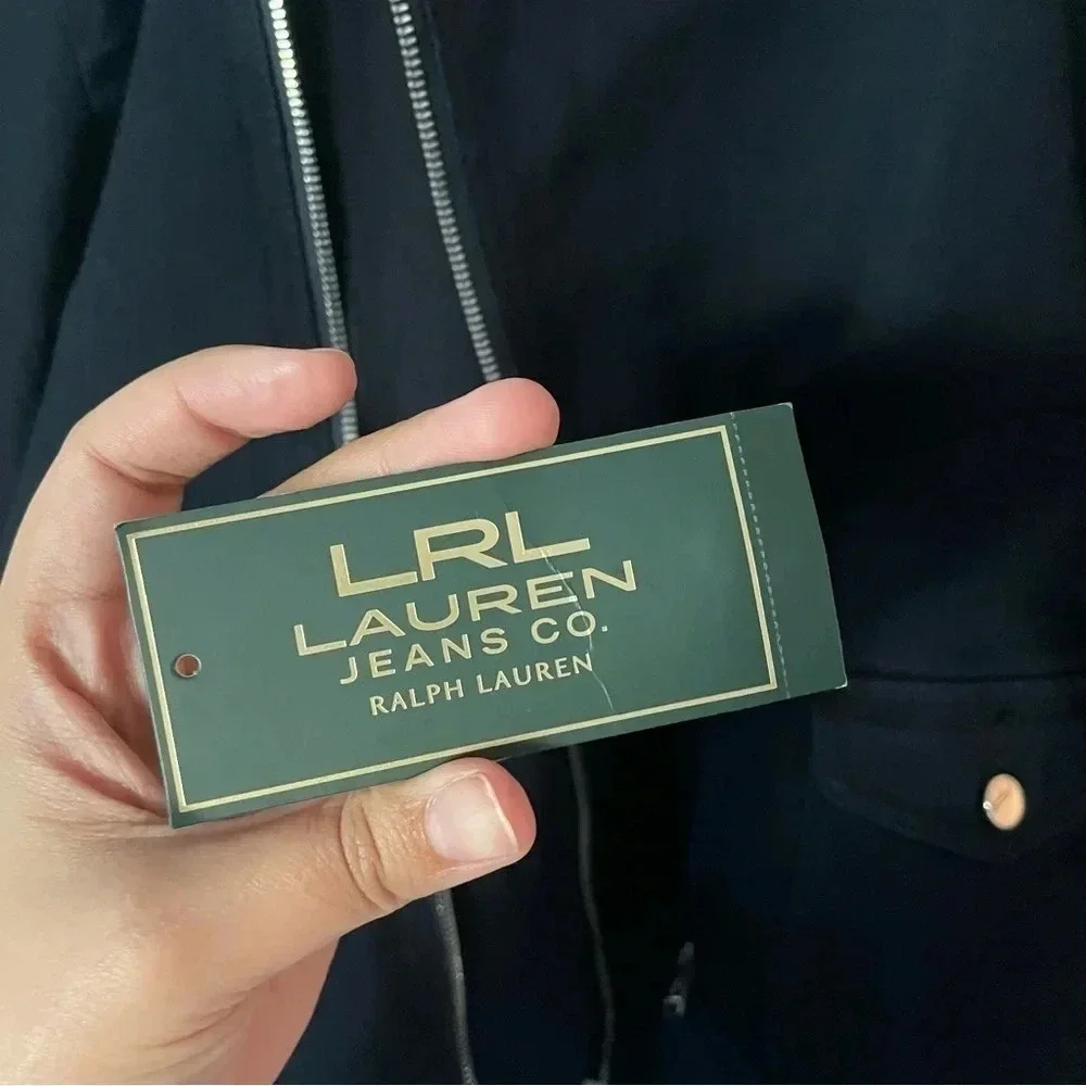 LRL Lauren Jeans Co Ralph Lauren
Manhattan Denim Black Jean Zip Up Jacket
Large - Picture 10 of 11